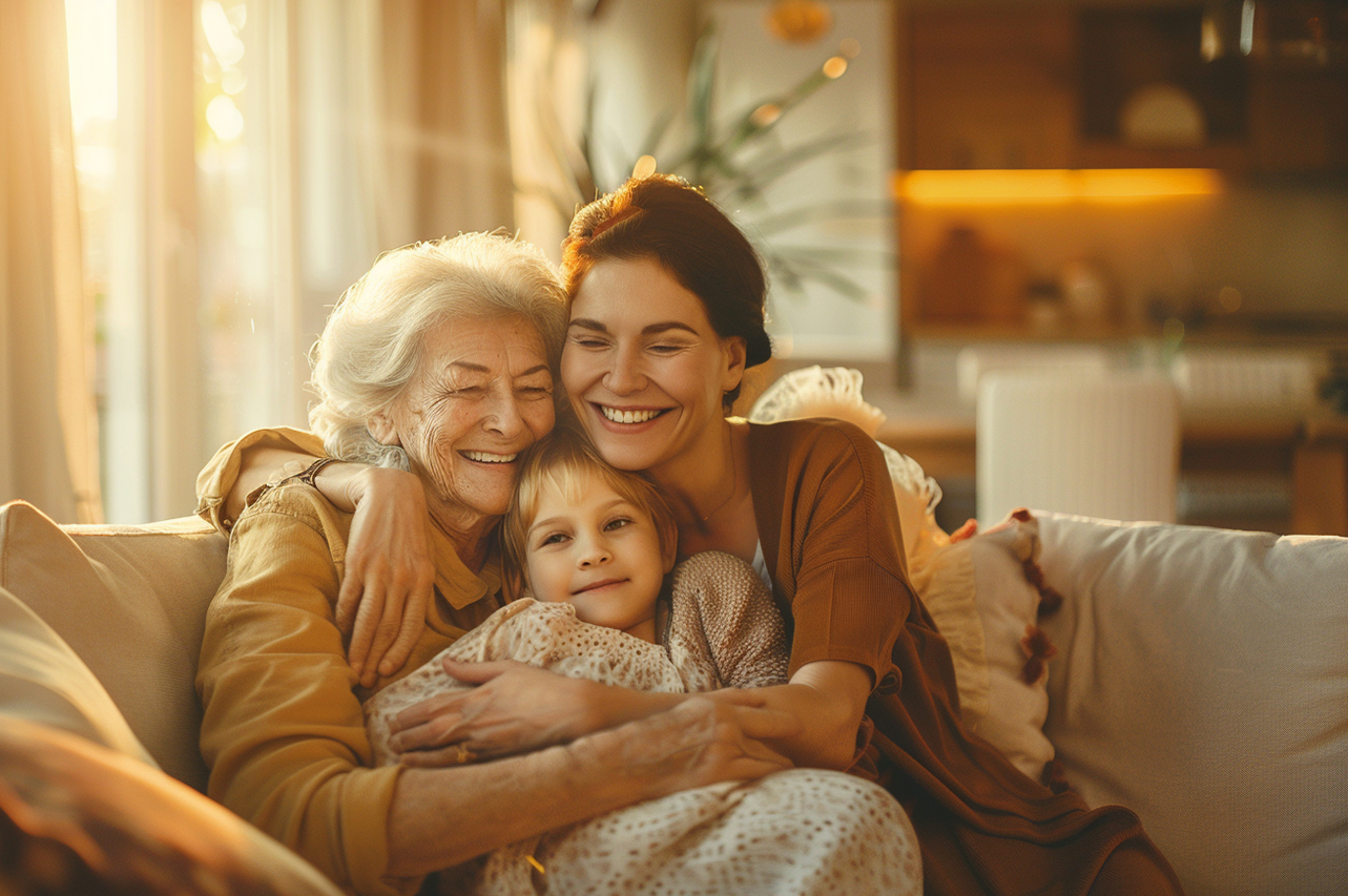 A happy family enjoying quality time together in the GTA, supported by professional EverTrust Care services.