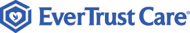 EverTrust Care modern blue and white logo